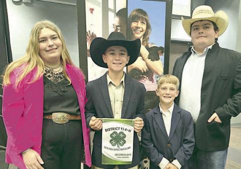 Publ ic Speaking – (from left) Rheagan Karisch, Crockett Guenther, Rowdy Guenther, Rilan Karisch, (not shown) Logan Poncik and Sawyer Mau.