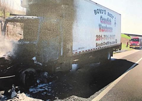 Truck fire extinguished on I-10