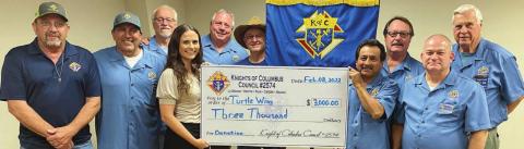 La Grange KCs donate to Turtle Wing social skills programming