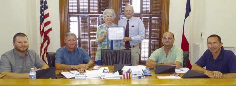 Award presented to Fayette County Historical Commission