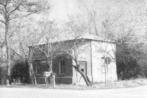 Ellinger State Bank, later post office and barber shop, from Volume I of Fayette County, Texas Heritage.
