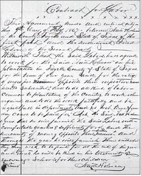 Freedmen’s Bureau Labor Contract