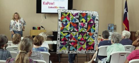 Wikander gives program at Colorado Valley Quilt Guild meeting