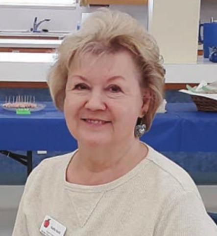 Kathy Koch, TRTA healthy living chair, gave healthy living suggestions at the meeting on March 10.