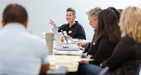 During or ientation for the upcoming grant cycle, Jamie Lee Manning creates alignment with three advisory councils.