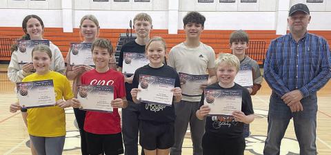 K. of C. Free Throw Contest winners