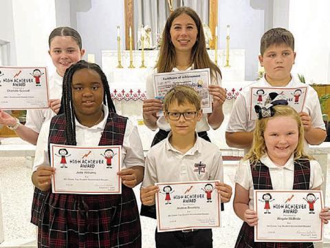 Accelerated Reader award presented at St. Rose