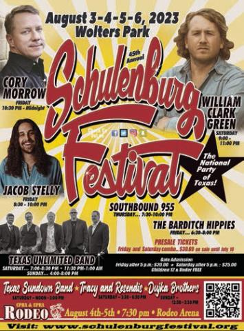 FESTIVAL SCHEDULE OF EVENTS