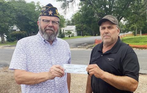 Legion donates to fire department