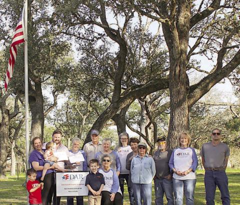 DAR/SAR award flag certificates to Zahradnik family
