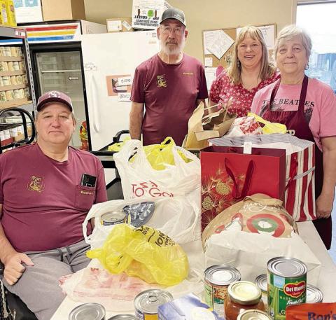 Fire department, Auxiliary give to Food Pantry