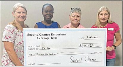 Second Chance donates to BRIDGE