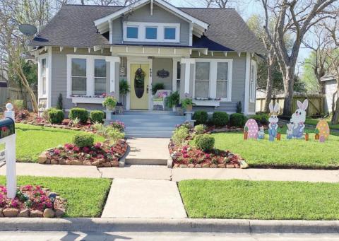 Yard of the month for April goes to Klesel