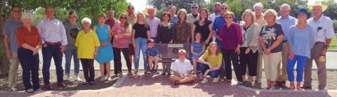 Bench placed downtown in memory of Sustrs