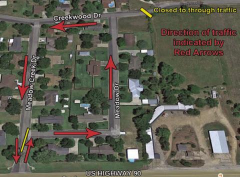 MEADOW CREEK SUBDIVISION TO HAVE ONE-WAY TRAFFIC ON HALLOWEEN