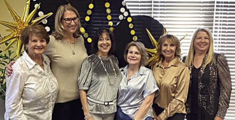 The social committee consisted of (from left) Lily Hilscher, Amy Lanouette, Barbara Moellenberndt, Pam Janda, Veronica Smith and Suzette Surman.