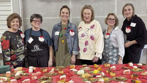 Some of the amazing volunteers include (from left) Martha Beckman, Brenda Ray, Kandice Dolmolin, Sharon Rodriguez Pam Janda and Kitty Wilbanks. Not shown are Linda Heller and Darlene Williams.
