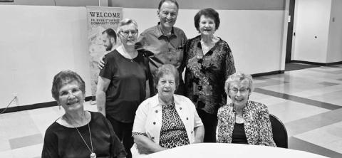 Six members of the Schulenburg ISD Class of 1957 attended Patricia “Pat” Miksch’s funeral