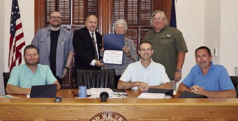 Award presented to Historical Commission