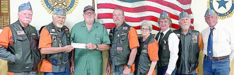 Legion Riders donate to Wheelchair Ramps organization