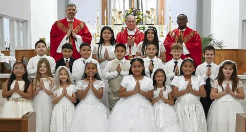 St. Rose celebrates First Holy Communion Mass