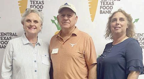 The Central Texas Food Bank conference, entitled “Helping Our Partners Excel,” was attended by (from left) Debra Blansitt, Schulenburg Area Food Pantry president; Jack Niesner, Schulenburg Area Food Pantry vice president; and Cassie Girard, president of AMEN food pantry in La Grange.