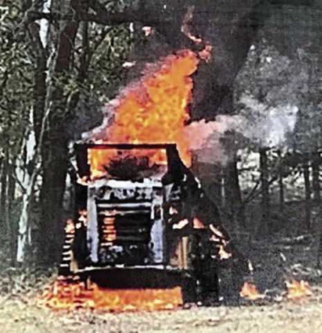 Skid steer fire extinguished