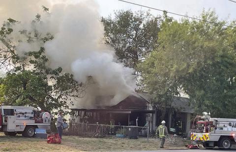 SVFD battles house fire Monday