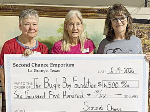 Donation to bugle boy Foundation