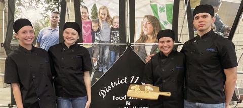 Shaker Bakers (senior main dish, first place) – (from left) Hailey Janish, Scotti Beseda, MacKayla Griffin and Kandon Kaspar. As a first place winner in the senior division, the team advances to the Texas 4-H Roundup.