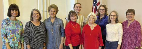 Fayette County Czech heritage society officers for 2026 are (front row, from left) directors Barbara Eilert, Vera Wehring and Adrienne Kobza; vice president/historian Phyllis Teykl; president Betty Danner; treasurer/ director Marilyn Cernoch; director Carolyn Heihnsohn; (back row) secretary Madelyn Karstedt; and director Cathleen Noska,