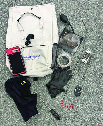 CRIMINAL INSTRUMENTS were confiscated during the traffic stop.