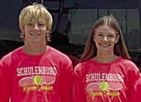SHS’ REGIONAL SINGLES QUALIFIERS – (from left) Zane Brenek and Emmrie Marx.