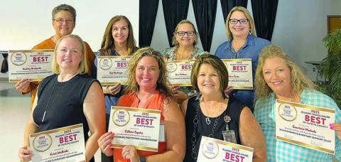 SiSd personnel receive ‘best of Fayette County’ certificates