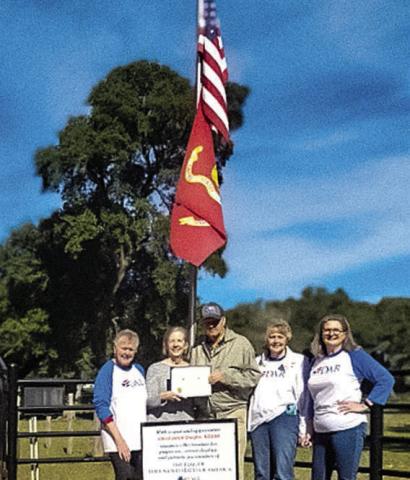 DaR recognizes Johnson’s flag display