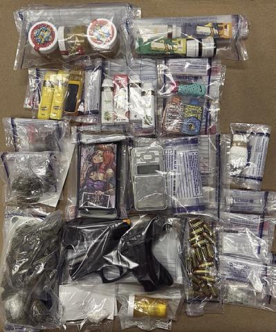 Shown above are the items seized by the Task Force in Jim Wells County.