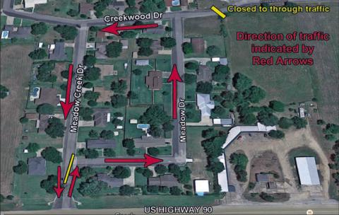 MEADOW CREEK TO HAVE ONE-WAY TRAFFIC ON HALLOWEEN