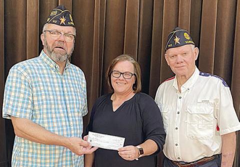 Legion donates to St. Rose Boosters
