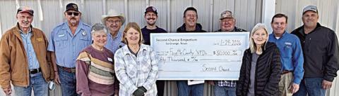 Second Chance donates $50,000 to county’s fire departments