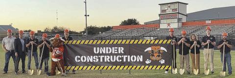 Ground-breaking on football field kicks off Sports Complex project at SISD