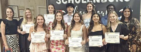Stanzel scholarships awarded to nine Schulenburg High seniors