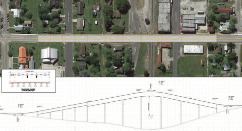 OVERPASS OR UNDERPASS FOR HIGHWAY 77?