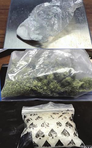 Baggies of drugs were found during a search of a local residence. Photo Courtesy of Fayette County Sheriff’s Department