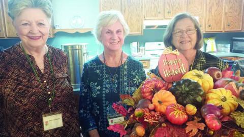 Hostesses were (from left) Patricia Greeson, Delia Jurica and Shirley Winkelman.