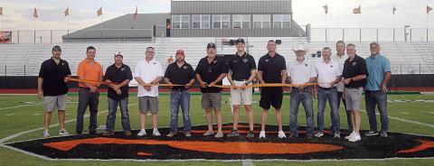 Ribbon cutting kicks off football season at new stadium