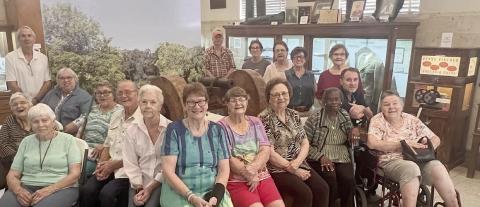 A contingent of Senior Connections members traveled to Gonzales recently to learn about the city’s important role in Texas history, visiting many sites where action took place. Two knowledgeable guides shared the story. The tour ended at the Gonzales Memorial Museum, where everyone gathered to view one of the “Come &amp; Take It”cannons and many fascinating displays.