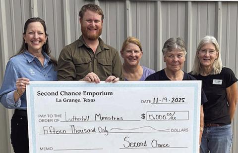 Lutherhill Ministries gets $15,000 from Second Chance