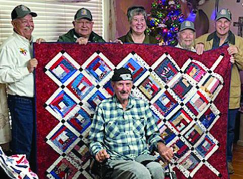 VVA member Fojtik presented Quilt of Valor