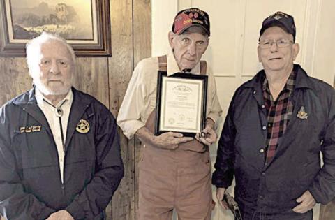 Grigson presented 60-year award by Masons