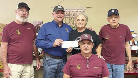 Knights of Columbus present check to Food Pantry